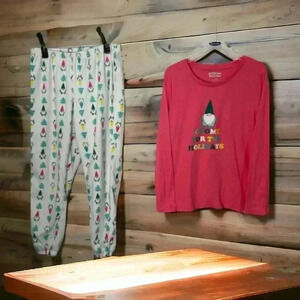 Christmas Pajamas “Gnome for the Holidays” Women’s Size Large.  #HolidayJammie